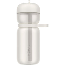 Load image into Gallery viewer, Mepal 600 ml sport bottle with flip lid — White (front)