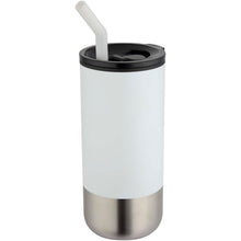 Load image into Gallery viewer, Grayson 480 ml RCS recycled insulated tumbler with straw — White