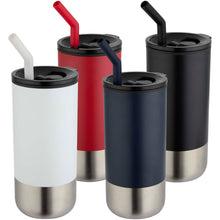Load image into Gallery viewer, Grayson 480 ml RCS recycled insulated tumbler with straw — group