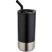 Load image into Gallery viewer, Grayson 480 ml RCS recycled insulated tumbler with straw — Black