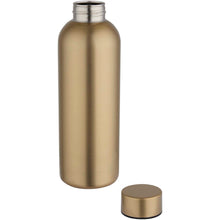 Load image into Gallery viewer, Spring 750 ml RCS recycled single wall stainless steel water bottle — Gold (detail)