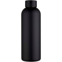 Load image into Gallery viewer, Spring 750 ml RCS recycled single wall stainless steel water bottle — Black (front)