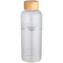 Load image into Gallery viewer, Mirage 650 ml single-walled borosilicate glass bottle with bamboo lid — Transparent