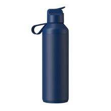 Load image into Gallery viewer, Ocean Bottle Peak GO 710 ml recycled stainless steel water bottle — Ocean Blue (back)