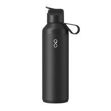 Load image into Gallery viewer, Ocean Bottle Peak GO 710 ml recycled stainless steel water bottle — Obsidian Black