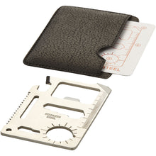 Load image into Gallery viewer, Saki 15-function pocket tool card — Silver / Black