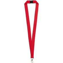 Load image into Gallery viewer, Lago lanyard with break-away closure — Red (front)