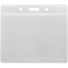 Load image into Gallery viewer, Serge transparent badge holder — Transparent clear (front)