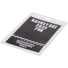 Load image into Gallery viewer, Lorenzo badge holder — Transparent clear (detail)