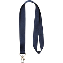 Load image into Gallery viewer, Impey lanyard with convenient hook — Navy (detail)