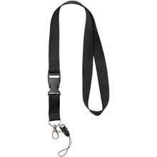 Load image into Gallery viewer, Sagan phone holder lanyard with detachable buckle — Black (detail)