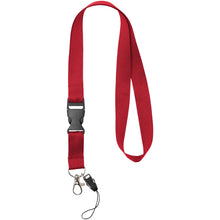 Load image into Gallery viewer, Sagan phone holder lanyard with detachable buckle — Red (detail)