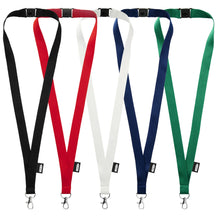Load image into Gallery viewer, Tom recycled PET lanyard with breakaway closure — group