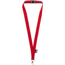 Load image into Gallery viewer, Tom recycled PET lanyard with breakaway closure — Red