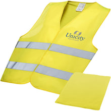 Load image into Gallery viewer, RFX™ Watch-out XL safety vest in pouch for professional use — Neon yellow