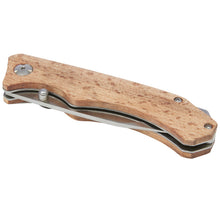 Load image into Gallery viewer, Dave pocket knife with belt clip — Wood (detail)