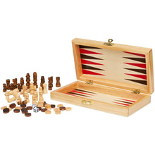 Load image into Gallery viewer, Mugo 3-in-1 wooden game set — Natural