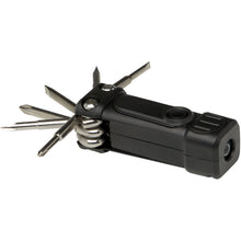 Load image into Gallery viewer, Octo 8-in-1 RCS recycled plastic screwdriver set with torch — Black (detail 2)