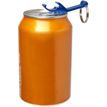 Load image into Gallery viewer, Tao RCS recycled aluminium bottle and can opener with keychain  — Royal blue (detail 2)