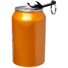 Load image into Gallery viewer, Tao RCS recycled aluminium bottle and can opener with keychain  — Black (detail 2)