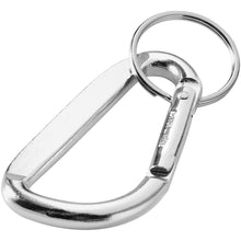 Load image into Gallery viewer, Timor RCS recycled aluminium carabiner keychain — Silver