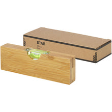 Load image into Gallery viewer, Flush bamboo spirit level with bottle opener — Natural (detail)