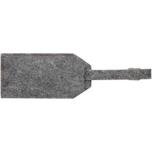 Load image into Gallery viewer, Tie luggage tag — Grey (back)