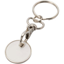 Load image into Gallery viewer, Rory keyring with trolley coin — White
