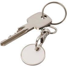 Load image into Gallery viewer, Rory keyring with trolley coin — White (detail)