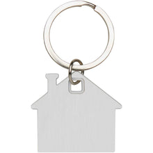 Load image into Gallery viewer, Nook house-shaped keychain — White (back)