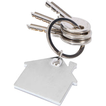 Load image into Gallery viewer, Nook house-shaped keychain — White (detail)