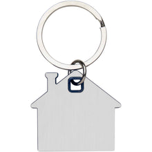 Load image into Gallery viewer, Nook house-shaped keychain — Blue (back)