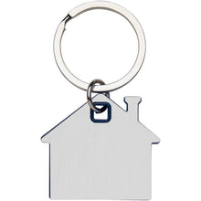 Load image into Gallery viewer, Nook house-shaped keychain — Blue (front)