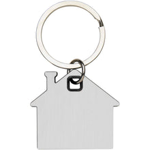 Load image into Gallery viewer, Nook house-shaped keychain — Black (back)