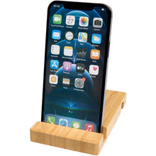 Load image into Gallery viewer, Bubup bamboo 2-angled tablet and phone stand — Wood (detail 2)
