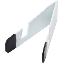 Load image into Gallery viewer, Buna recycled plastic foldable tablet and phone stand — White (detail)