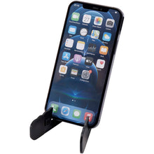 Load image into Gallery viewer, Buna recycled plastic foldable tablet and phone stand — Black