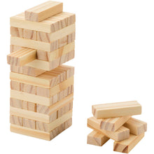 Load image into Gallery viewer, Jumble wooden toppling tower game — Natural (detail)