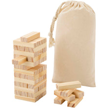 Load image into Gallery viewer, Jumble wooden toppling tower game — Natural