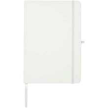 Load image into Gallery viewer, Teak A5 recycled hard cover notebook with lined pages — White (front)