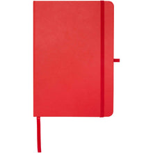 Load image into Gallery viewer, Teak A5 recycled hard cover notebook with lined pages — Red (front)