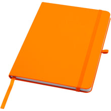 Load image into Gallery viewer, Teak A5 recycled hard cover notebook with lined pages — Orange