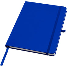 Load image into Gallery viewer, Teak A5 recycled hard cover notebook with lined pages — Royal blue