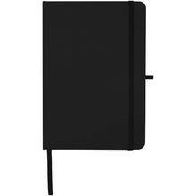 Load image into Gallery viewer, Teak A5 recycled hard cover notebook with lined pages — Black (front)