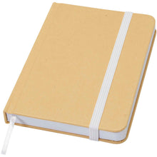 Load image into Gallery viewer, Reed A6 recycled hard cover notebook with plain pages — White