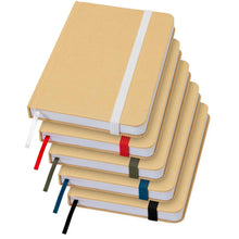 Load image into Gallery viewer, Reed A6 recycled hard cover notebook with plain pages — group