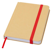 Load image into Gallery viewer, Reed A6 recycled hard cover notebook with plain pages — Red