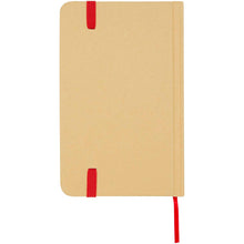 Load image into Gallery viewer, Reed A6 recycled hard cover notebook with plain pages — Red (back)