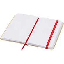 Load image into Gallery viewer, Reed A6 recycled hard cover notebook with plain pages — Red (detail)