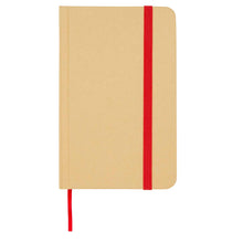 Load image into Gallery viewer, Reed A6 recycled hard cover notebook with plain pages — Red (front)